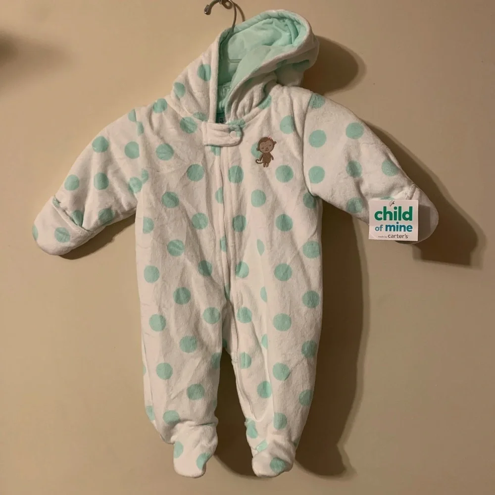 NWT Carter’s Child of Mine Velboa Pram | Size 0-3 mths